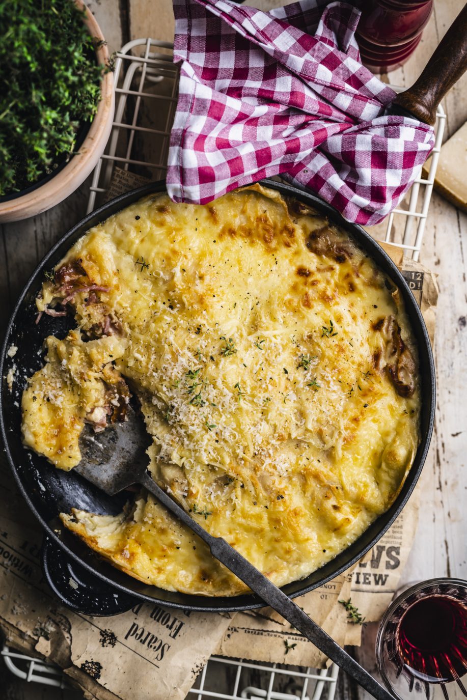 One Pan Lasagne Carbonara